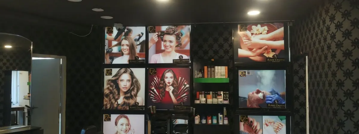 Rare crystal unisex salon